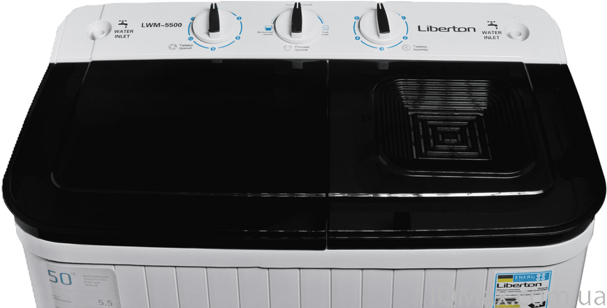 Напівавтоматична пральна машина з центрифугою Liberton LWM-5500 PUMP 81581 фото