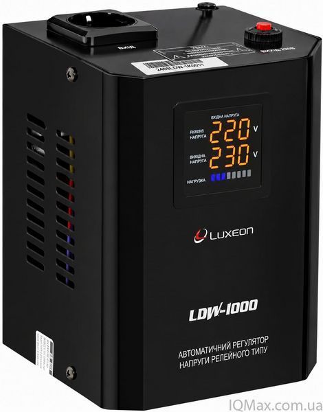 Релейний стабілізатор напруги Luxeon LDW-500 BLACK 83599 фото