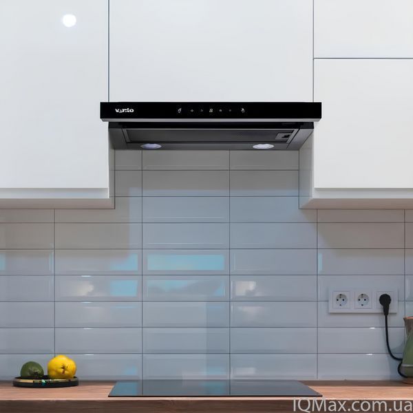 Телескопическая вытяжка Ventolux GARDA 60 BK/BG (1100) TC MS LED 86160 фото