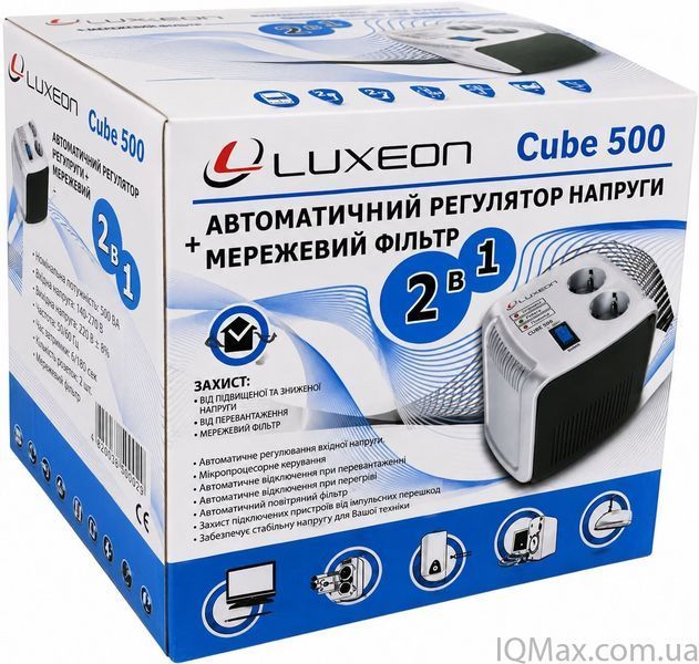 Релейный стабилизатор напряжения Luxeon CUBE-500 83803 фото