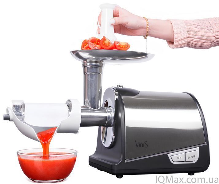 Електрична м'ясорубка з соковижималкою та шинковкою Vinis VMG-1508B 76880 фото