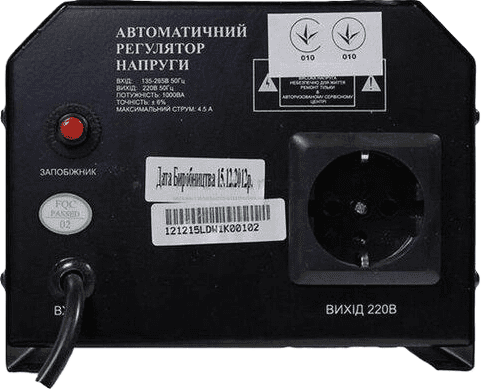 Стабилизатор Luxeon LDW-1000 черный 83600 фото