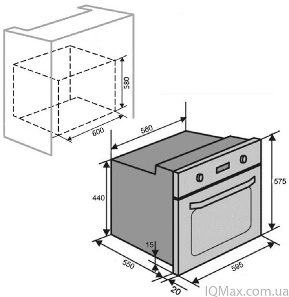 Духова шафа електрична Ventolux SIENA 6 TC (BK) 82239 фото