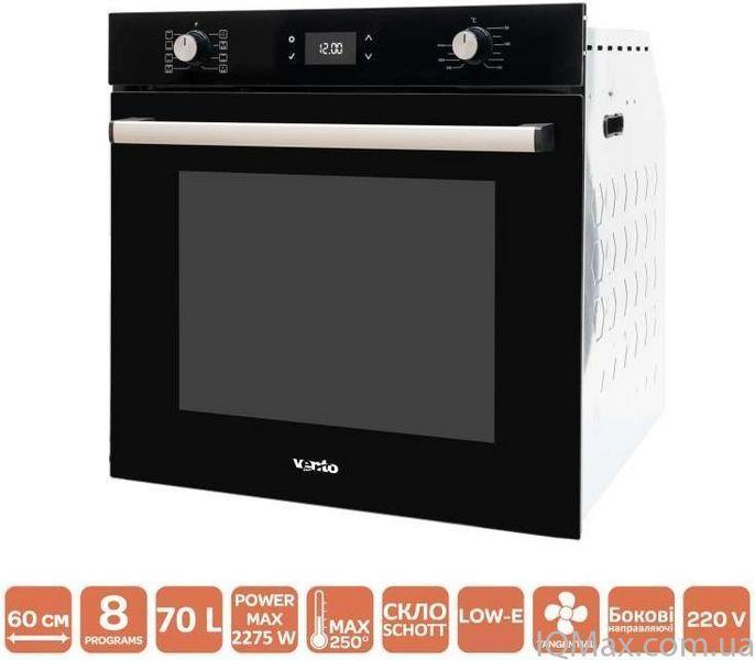 Духова шафа електрична Ventolux SIENA 6 TC (BK) 82239 фото