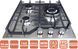 Варочная поверхность газовая Ventolux HG430 L7 CEST (X) 85673 фото 2