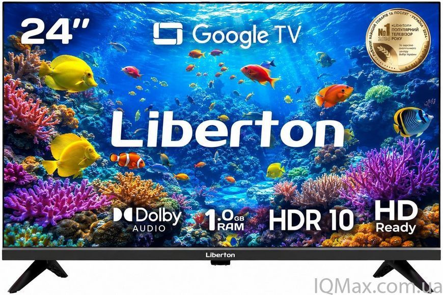 LED телевизор 24" Smart Google TV Liberton LTV-24H02GT 85785 фото