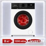 Інверторна пральна машина на 8 кг Liberton LWM-4903 86163 фото