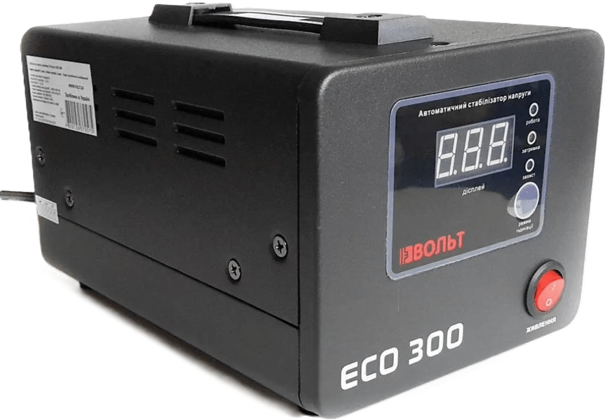 Стабилизатор Luxeon ECO-300 чорний 84210 фото