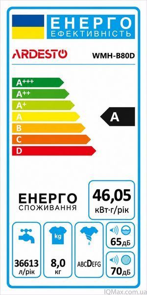 Полуавтоматическая стиральная машина Ardesto WMH-B80D 82856 фото