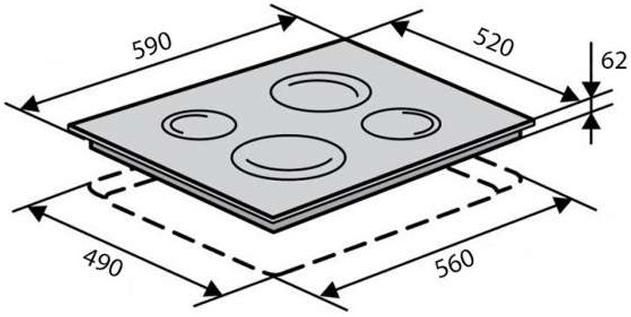 Варочная поверхность индукционная Ventolux HI 64 TC FBS 84996 фото
