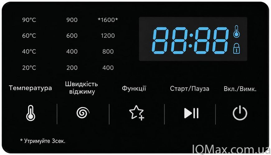 Вузька інверторна пральна машина на 7 кг Liberton LWM-4950 86164 фото