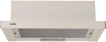 Кухонна витяжка телескопічна вбудована Ventolux GARDA 60 CREMA (700) SLIM 81176 фото