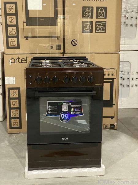 Плита газова з електричною духовкою Artel APETITO 02-E Brown 85039 фото