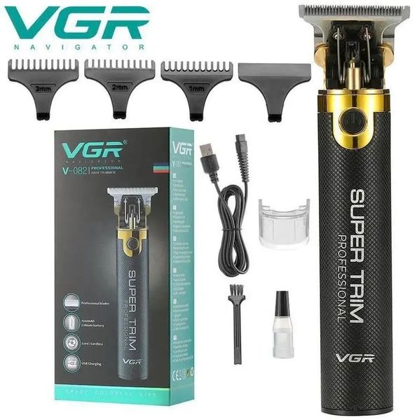 Триммер для стрижки универсальный профессиональный VGR V-179 аккумуляторный с насадками 84562 фото