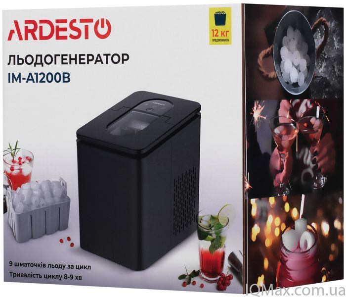 Бытовой ледогенератор для пищевого льда Ardesto IM-A1200B 85826 фото