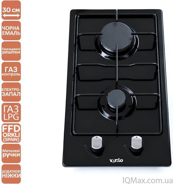 Варочная поверхность газовая Ventolux HG320 S (BK) 7 86159 фото