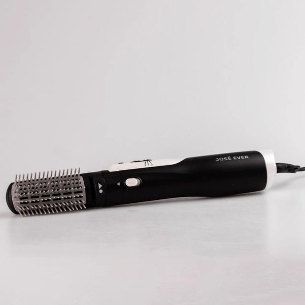 Фен-щітка для волосся Sokany JE-204 з двома насадками чорно-білий 84672 фото