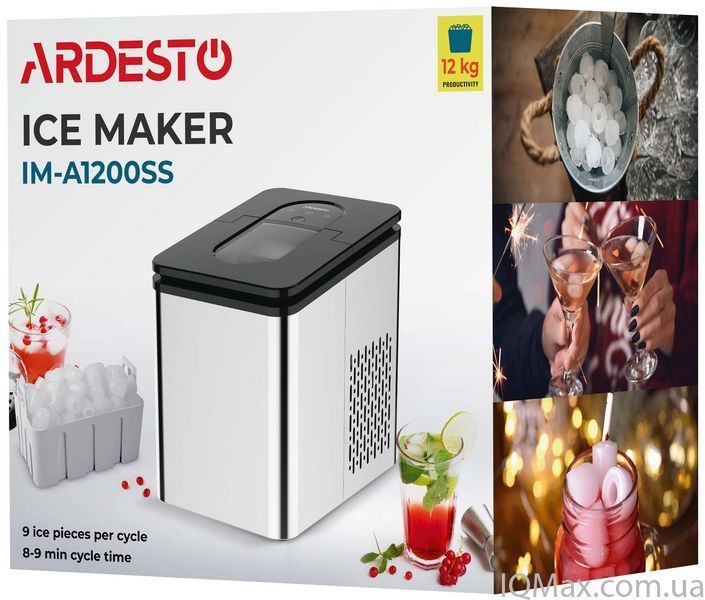Ледогенератор бытовой для пищевого льда Ardesto IM-A1200SS 85827 фото