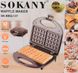Вафельниця для товстих вафель Sokany SK-BBQ-137 з антипригарним покриттям 84515 фото 12