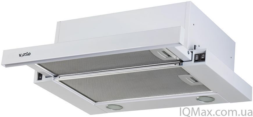 Кухонная вытяжка телескопическая встроенная Ventolux GARDA 50 WH (750) SMD LED 81659 фото