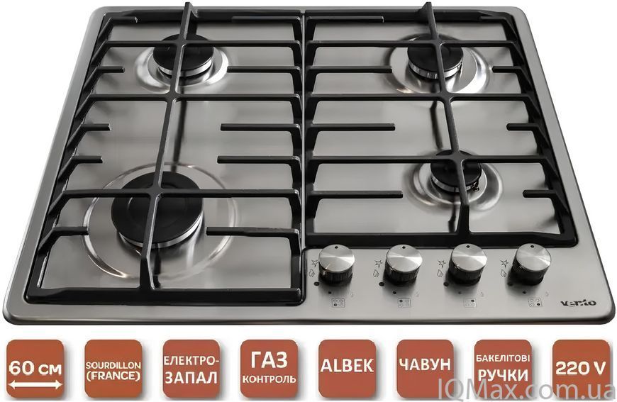 Варочная поверхность газовая Ventolux HG640-DA3 CS (X) 82897 фото
