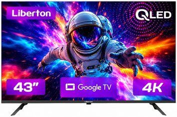 QLED телевізор 43'' Smart Google TV 4K Ultra HD Liberton LTV-43Q02GT 85788 фото