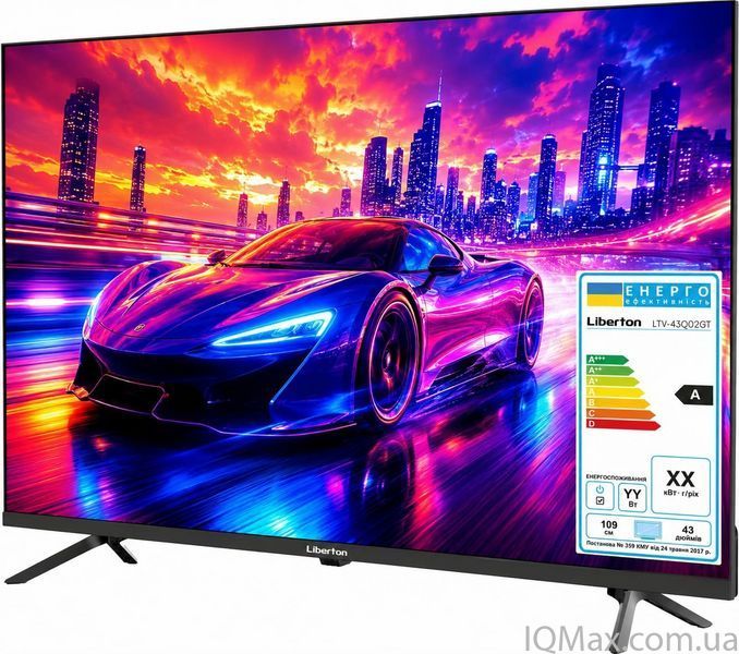 QLED телевізор 43'' Smart Google TV 4K Ultra HD Liberton LTV-43Q02GT 85788 фото