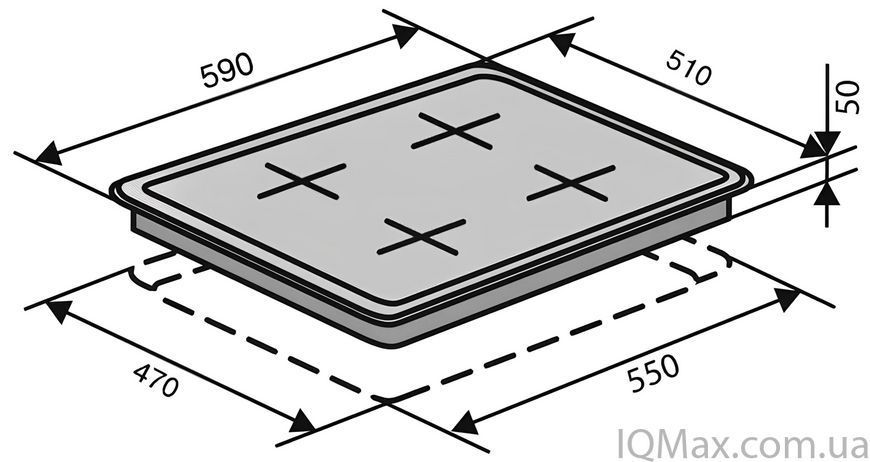 Варочная поверхность газовая Ventolux HG E7 CEST (X) 80320 фото