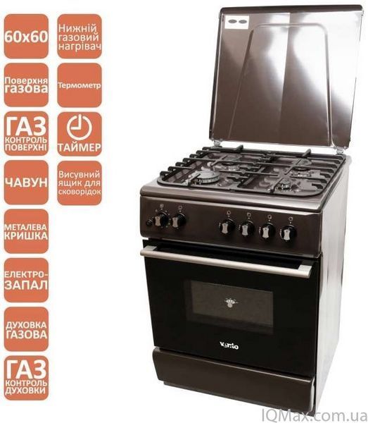 Плита газовая Ventolux GG 6060 CS (BR) T 84987 фото
