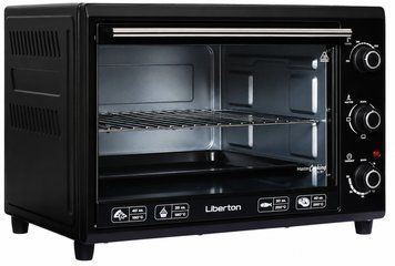 Духовка настольная с грилем Liberton LEO-400 BLACK 77732 фото