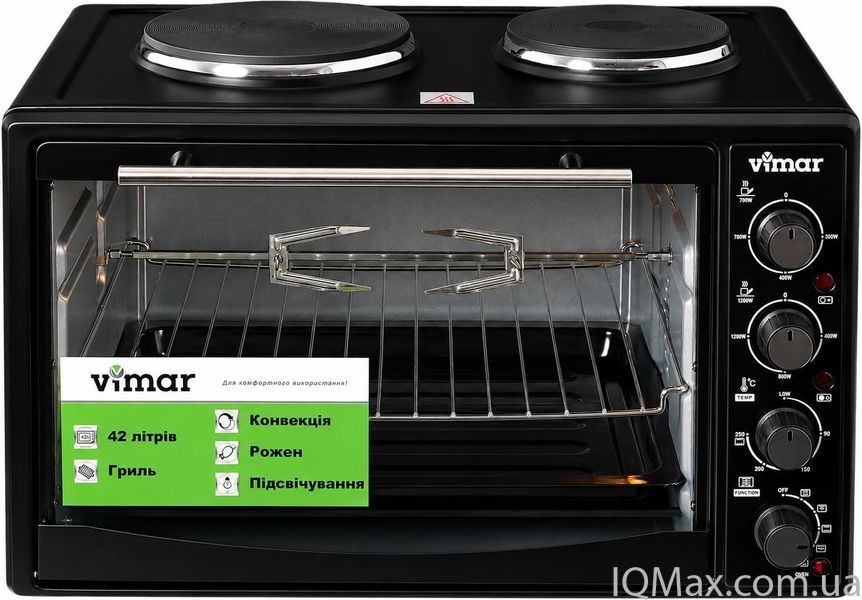 Настольная духовка с электроконфорками Vimar VEO-4219B 80997 фото