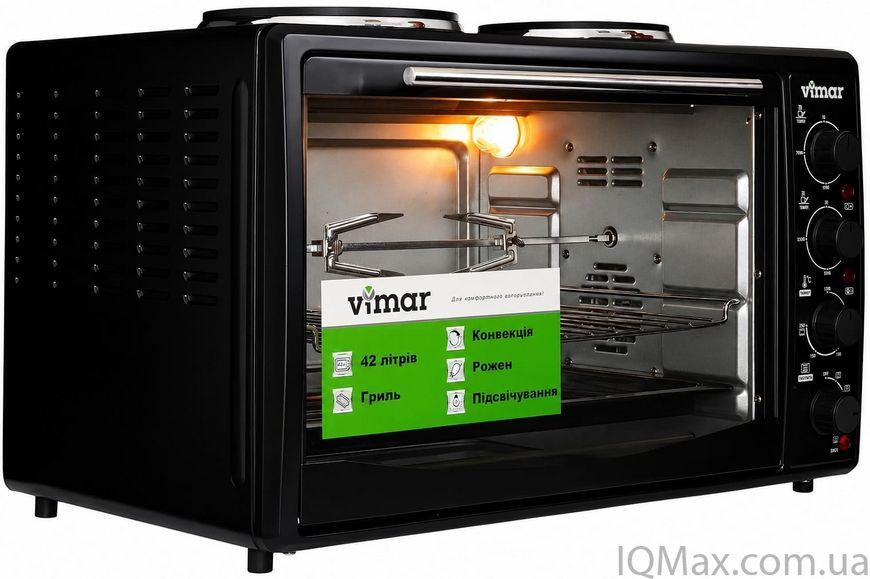 Настольная духовка с электроконфорками Vimar VEO-4219B 80997 фото