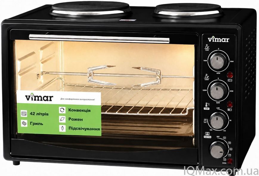 Настольная духовка с электроконфорками Vimar VEO-4219B 80997 фото