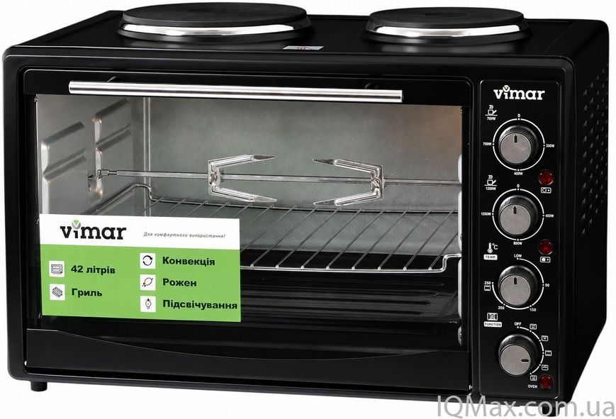 Настольная духовка с электроконфорками Vimar VEO-4219B 80997 фото