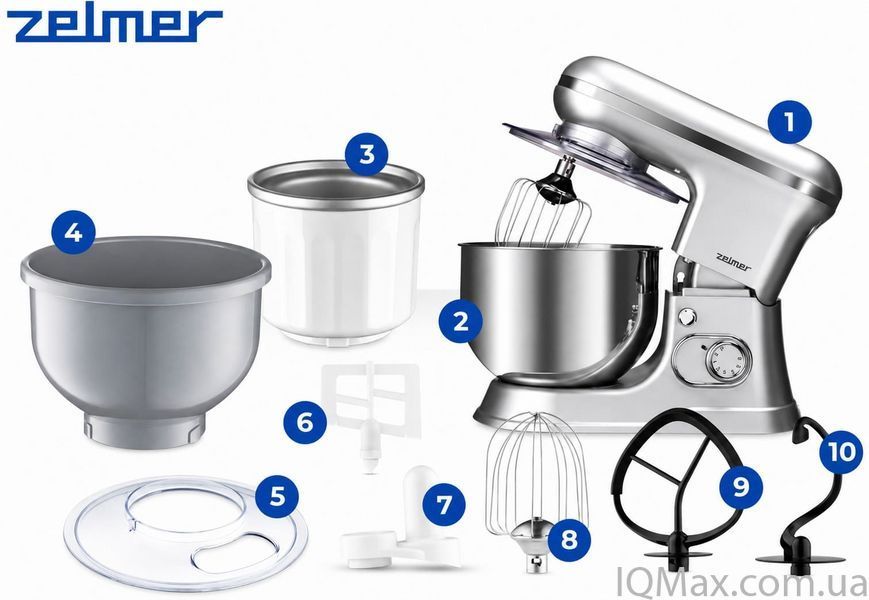 Планетарный миксер тестомес Zelmer ZKR1360 84723 фото