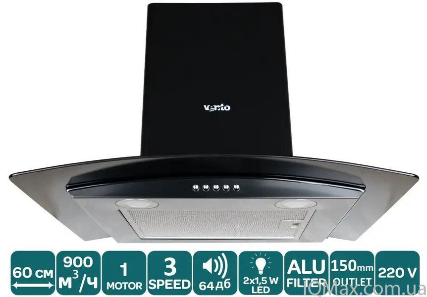 Кухонная вытяжка пристенная Т-образная Ventolux FERRARA 60 BG (900) PB 85478 фото