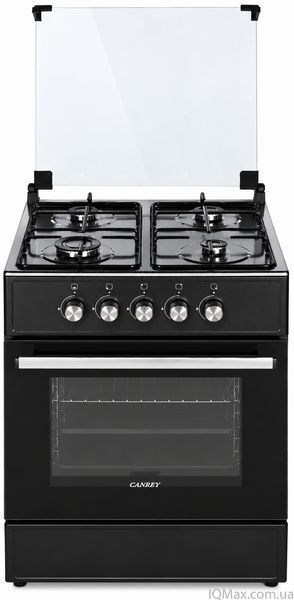 Плита газова з газовою духовкою Canrey CGK 6040S Black/Inox 85581 фото