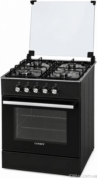Плита газова з газовою духовкою Canrey CGK 6040S Black/Inox 85581 фото