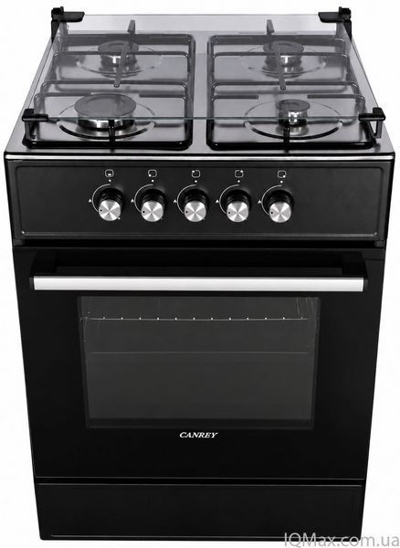 Плита газова з газовою духовкою Canrey CGK 6040S Black/Inox 85581 фото