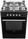 Плита газова з газовою духовкою Canrey CGK 6040S Black/Inox 85581 фото 3