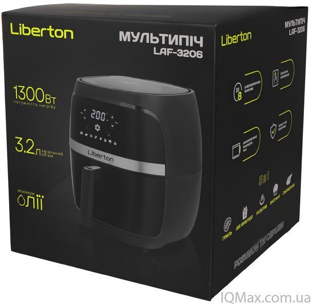 Мультипечь аэрофритюрница Liberton LAF-3206 86181 фото