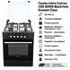 Плита газова з газовою духовкою Canrey CGK 6040S Black/Inox 85581 фото 2