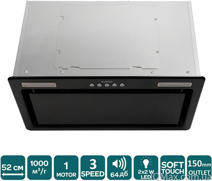 Кухонная вытяжка встроенная Ventolux PUNTO 52 BKG (1000) ST 85752 фото