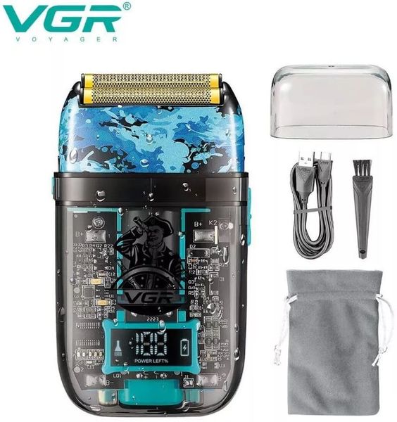 Електробритва-шейвер VGR V-352 чоловіча професійна для сухого гоління 84560 фото