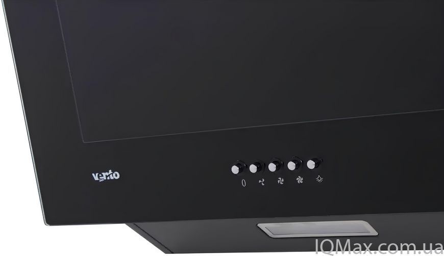 Кухонна витяжка пристінна нахильна Ventolux DIAMOND 60 BK (700) PB 77085 фото