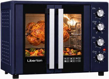 Електрична піч з конвекцією та роженом Liberton LEO-600 DARK BLUE 84316 фото