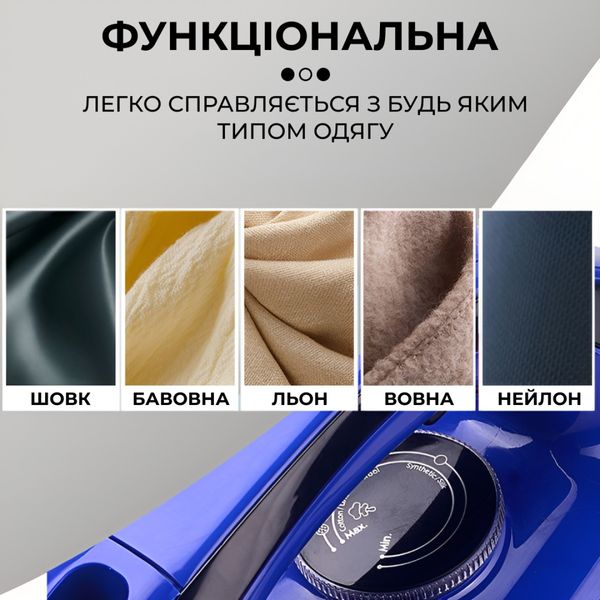 Праска з паровою станцією Sokany SK-188 з керамічною підошвою 84524 фото