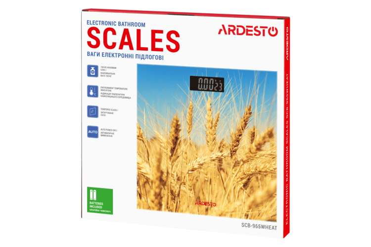 Весы напольные Ardesto SCB-965 Wheat 82787 фото