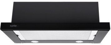 Кухонна витяжка телескопічна вбудована Ventolux GARDA 60 BK (800) SMD LED 82941 фото