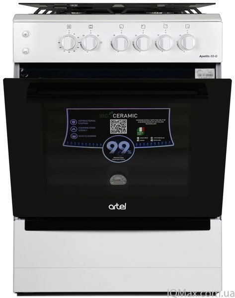 Газова плита з газовою духовкою Artel APETITO 02-G White 80545 фото